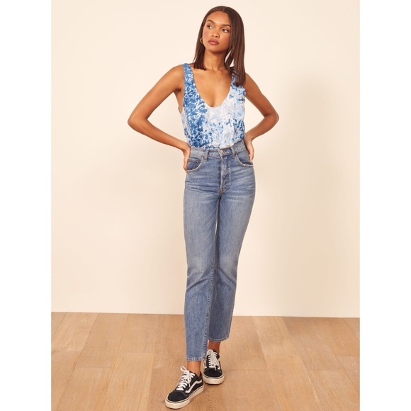 EUC Reformation Lyle Top in Shibori, sz M - Picture 2 of 6